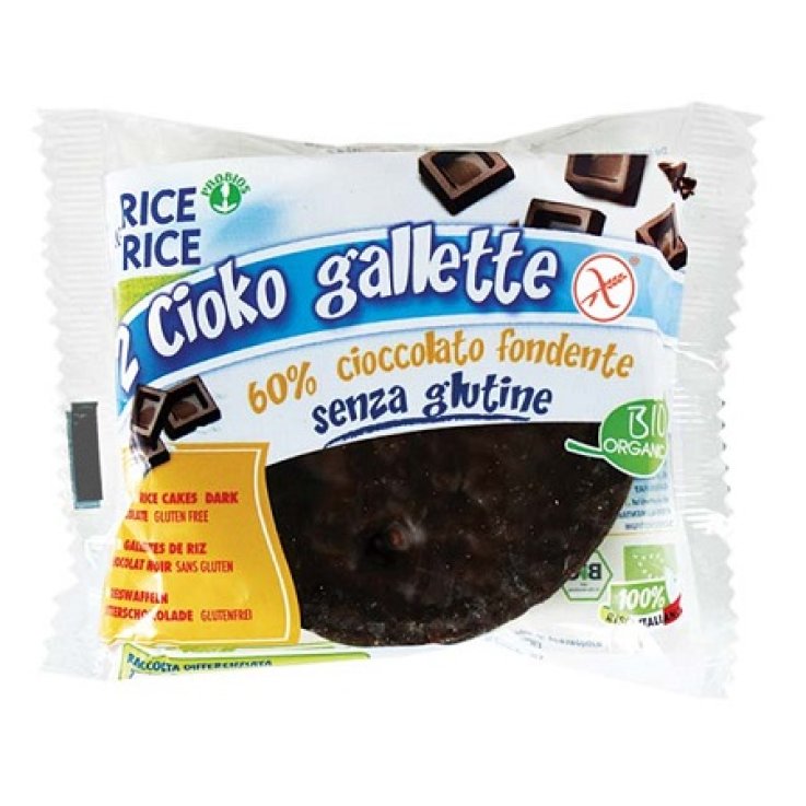RICE&RICE CIOKO GALLETTE RICOPERTE DI CIOCCOLATO FONDENTE 33G SENZA LIEVITO
