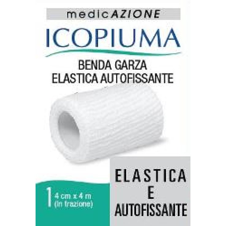 BENDA GARZA ELASTICA ICOPIUMA AUTOFISSANTE CM 4 X 4 MT
