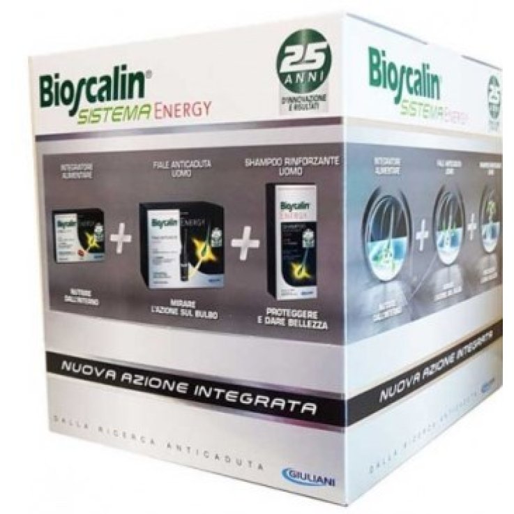 BIOSCALIN ENERGY COMPRESSE + FIALE + SHAMPOO PROMO