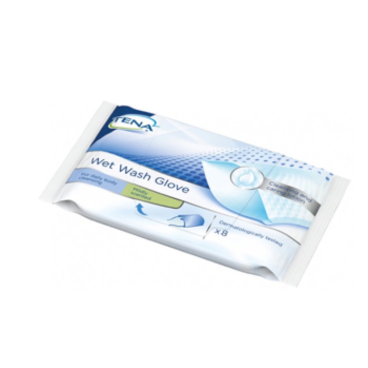 TENA WET WASH GLOVE 8PZ 1116