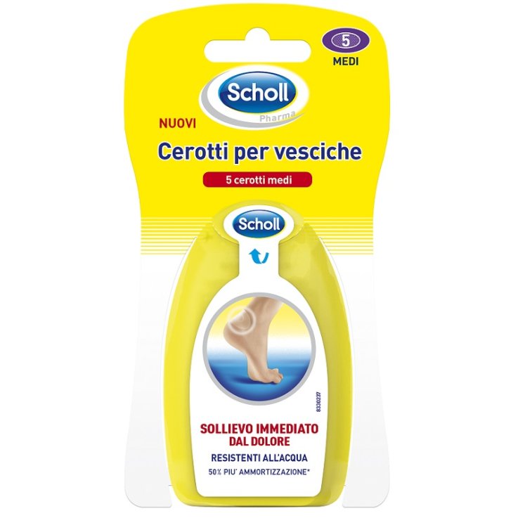 SCHOLL CEROTTI PER VESCICHE MEDIO DITA DEI PIEDI 6 PEZZI