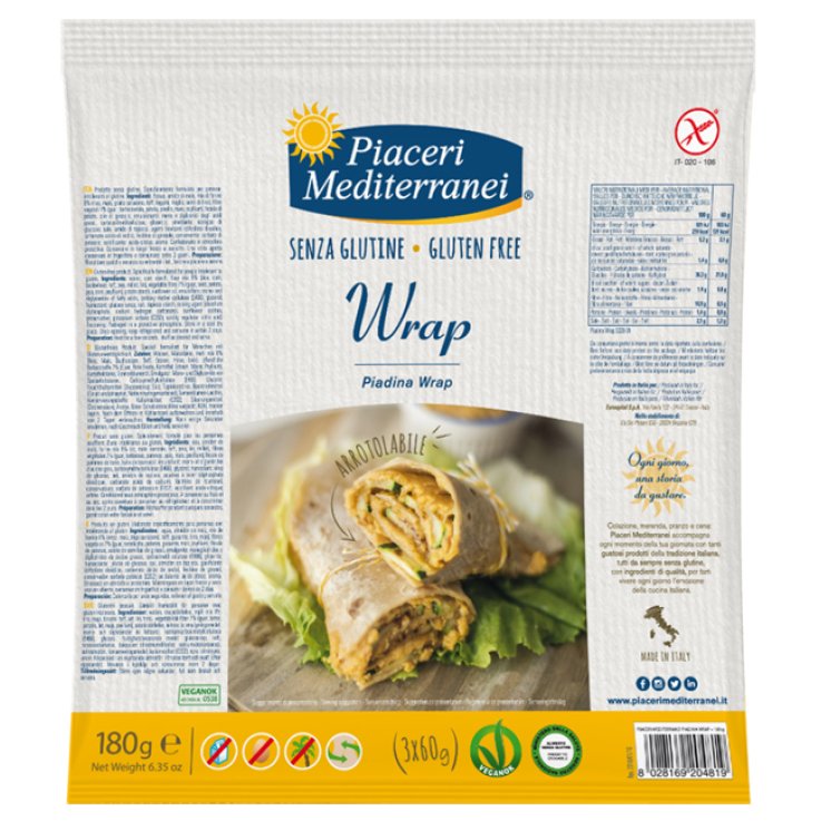 PIACERI MEDITERRANEI PIADINA WRAP 180 G