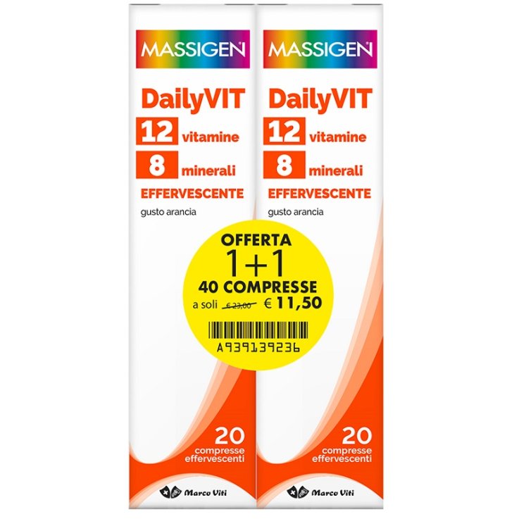 MASSIGEN DAILYVIT ABB 20+20 COMPRESSE EFFERVESCENTI