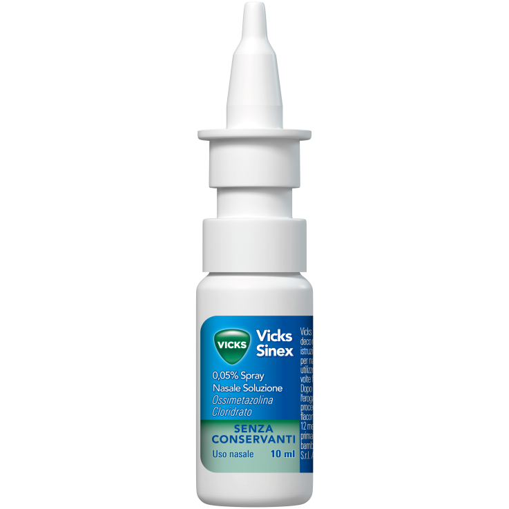 VICKS SINEX*spray nasale 10 ml 0,5 mg/ml senza conservanti